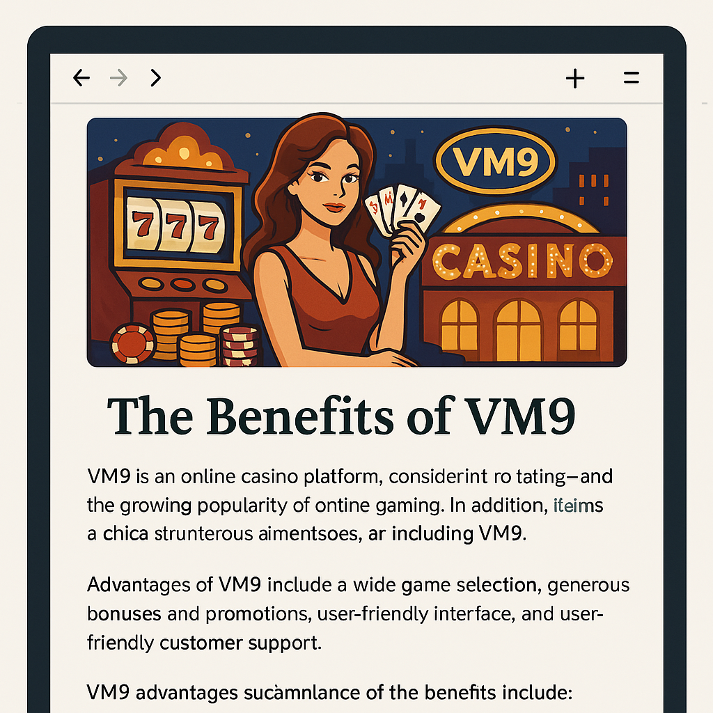 VM9 Online Casino – A Beginner’s Step-by-Step Tutorial